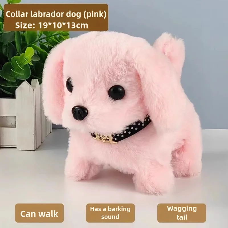 Perro de juguete para niños ​ ​ Puede caminar y corteza interactiva bebé simulación eléctrica cachorro de peluche lindo mascota niño niña cumpleaños regalo de Navidad