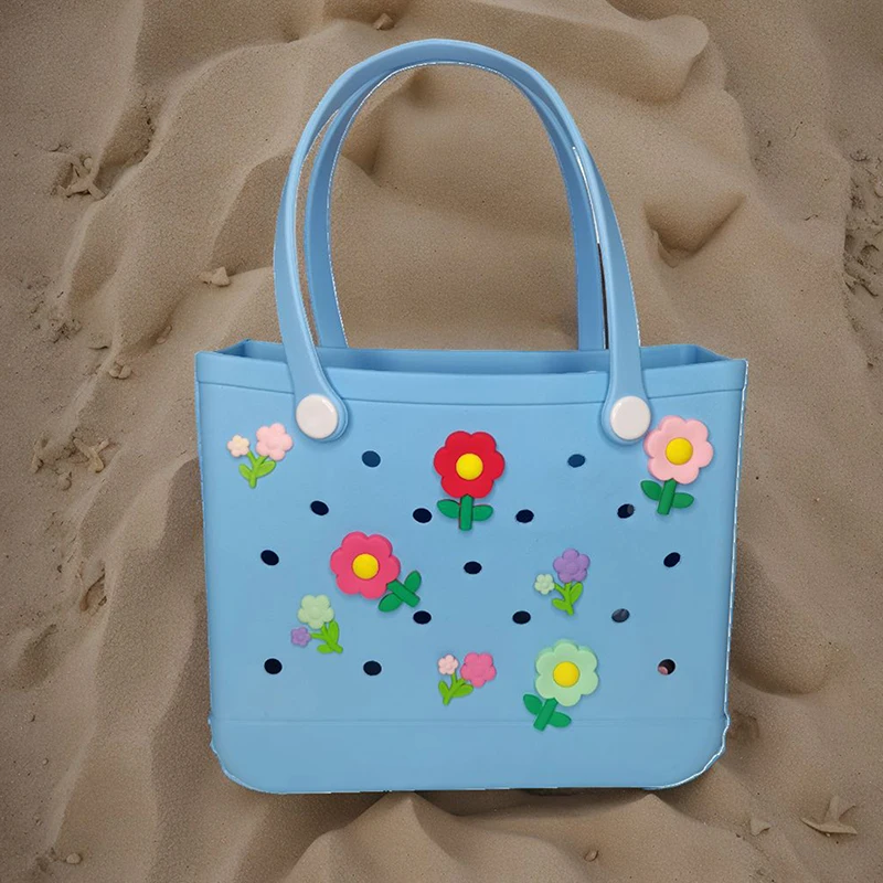 Dijes de bolsa de piezas para decoración de bolsos, accesorios de bolsa, insertos, Accesorios de playa, estilo de verano, 8 Uds.