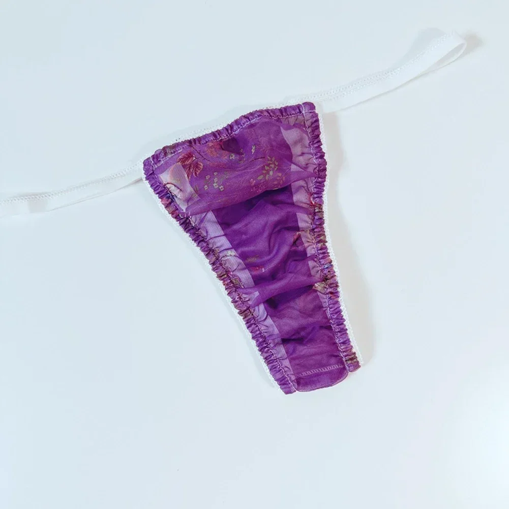 ผู้ชายผู้หญิงชีฟองเซ็กซี่ Thongs กระเป๋ากางเกงชุดชั้นในต่ําเอว G-String Micromini เร้าอารมณ์ Langerie Underpants