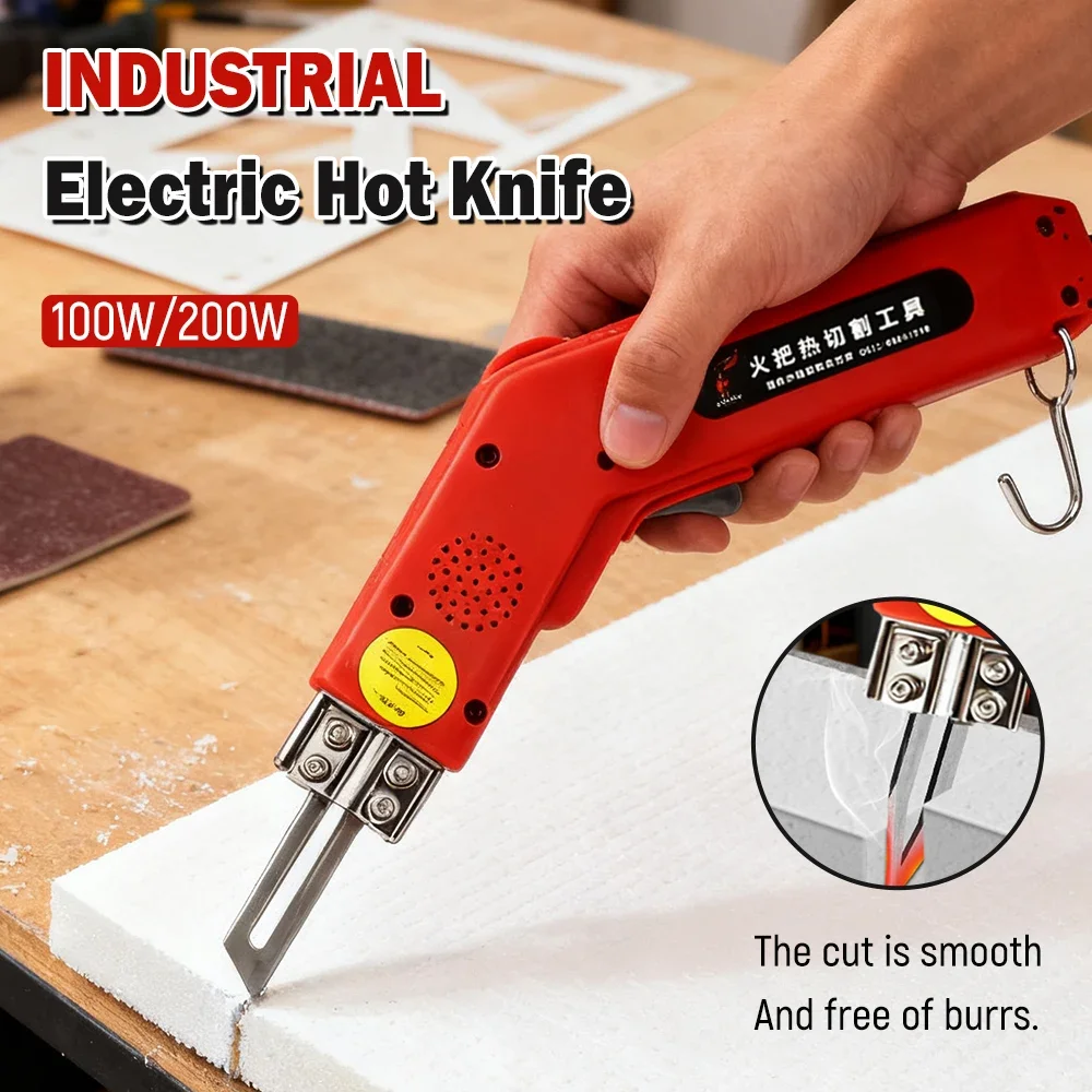 Electric Hot Knife Foam Cutter Hot Knife Cutting Tool for Nylon and Rope Thermal Blade Cutter for Fabric and Plastic