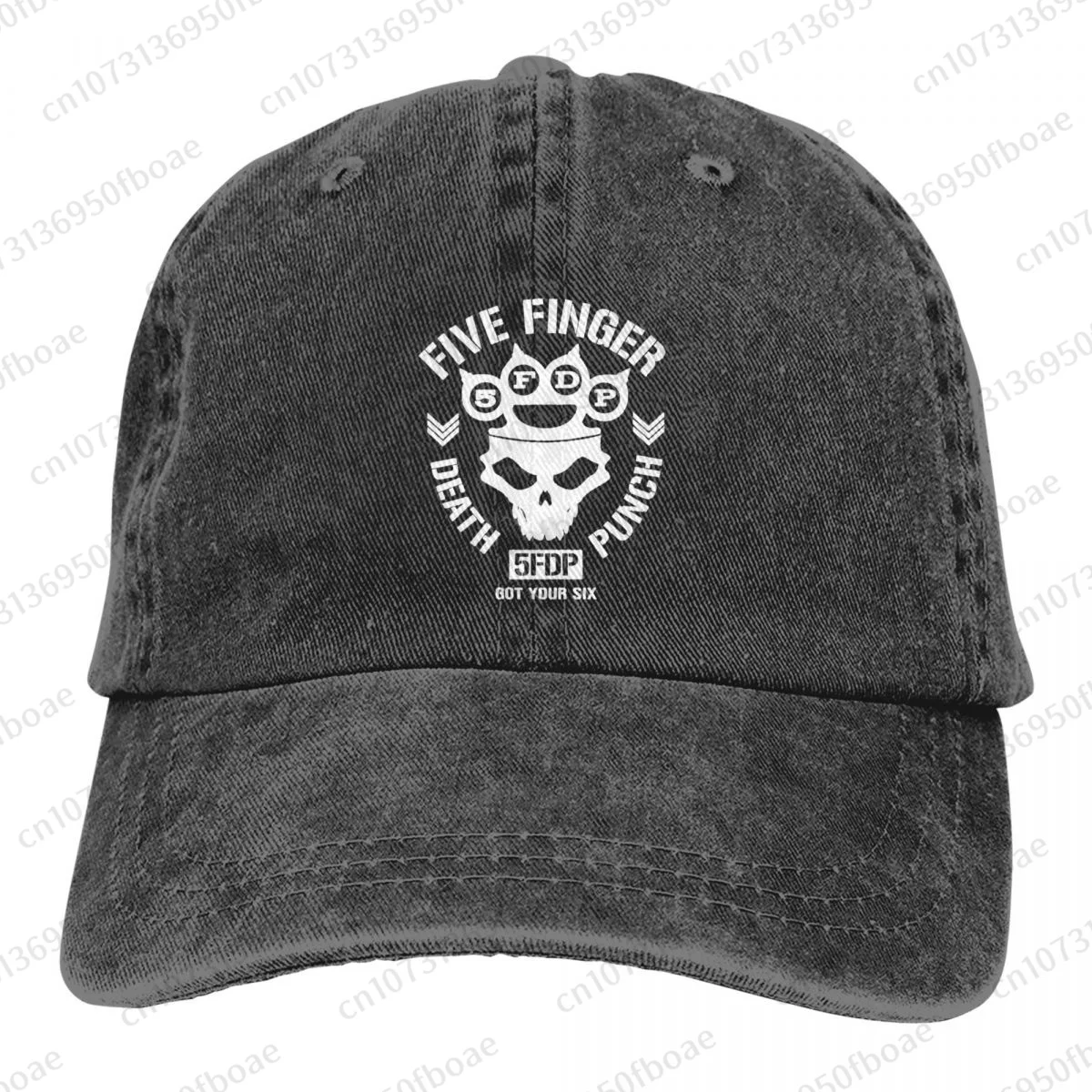 Five Finger Death Punch Logo Fashion Unisex Cotton Baseball Cap Outdoor Adult Adjustable Denim Hat