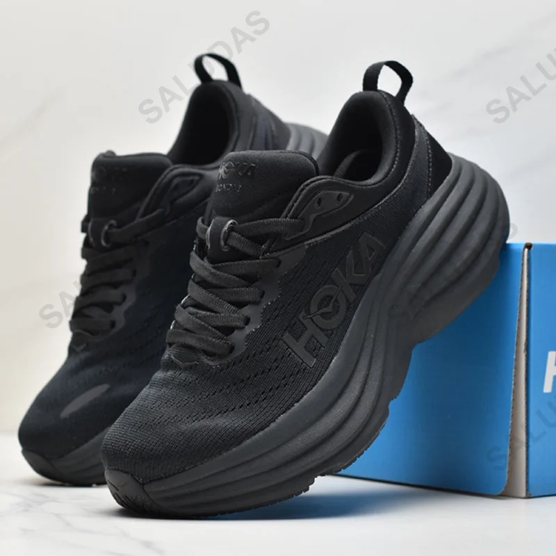 Hoka One One Bondi 8 Homens Sapatos Absorção Tênis de Corrida de Estrada Mulheres Luz Respirável Tênis Unissex Tênis Ao Ar Livre