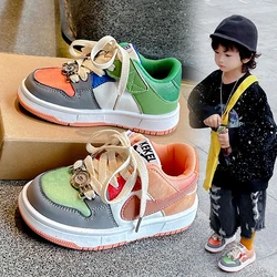 Children Board Shoes Leather Comfortable Single Shoes Children Casual Sneakers Boys Girls Sneakers zapatillas niño zapatos niña