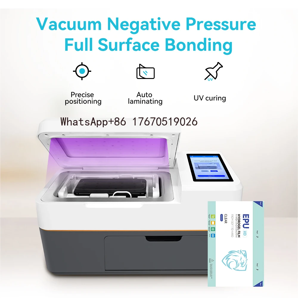 2026 Smartphone Screen Protector Cutting and Laminating Machine with Infinite TPU Hydrogel Cutting Plotter