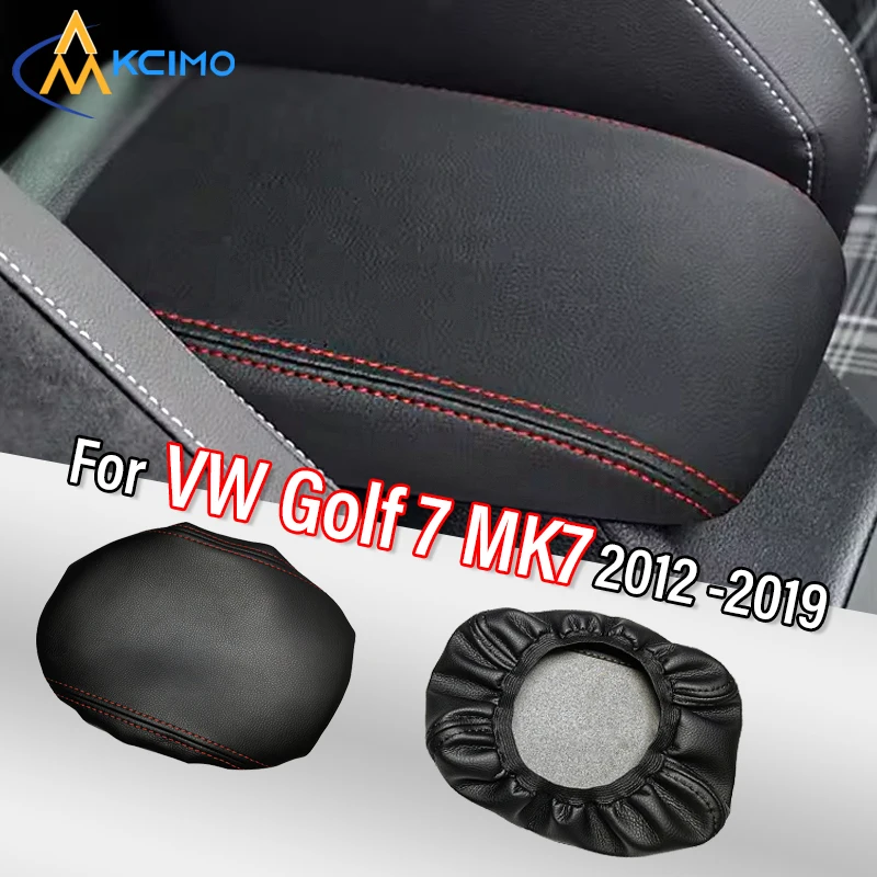 

For VW Volkswagen Golf 7 MK7 2012 -2019 PU Leather Car Armrest Box Center Console Lid Armrest Cover Car Accessories