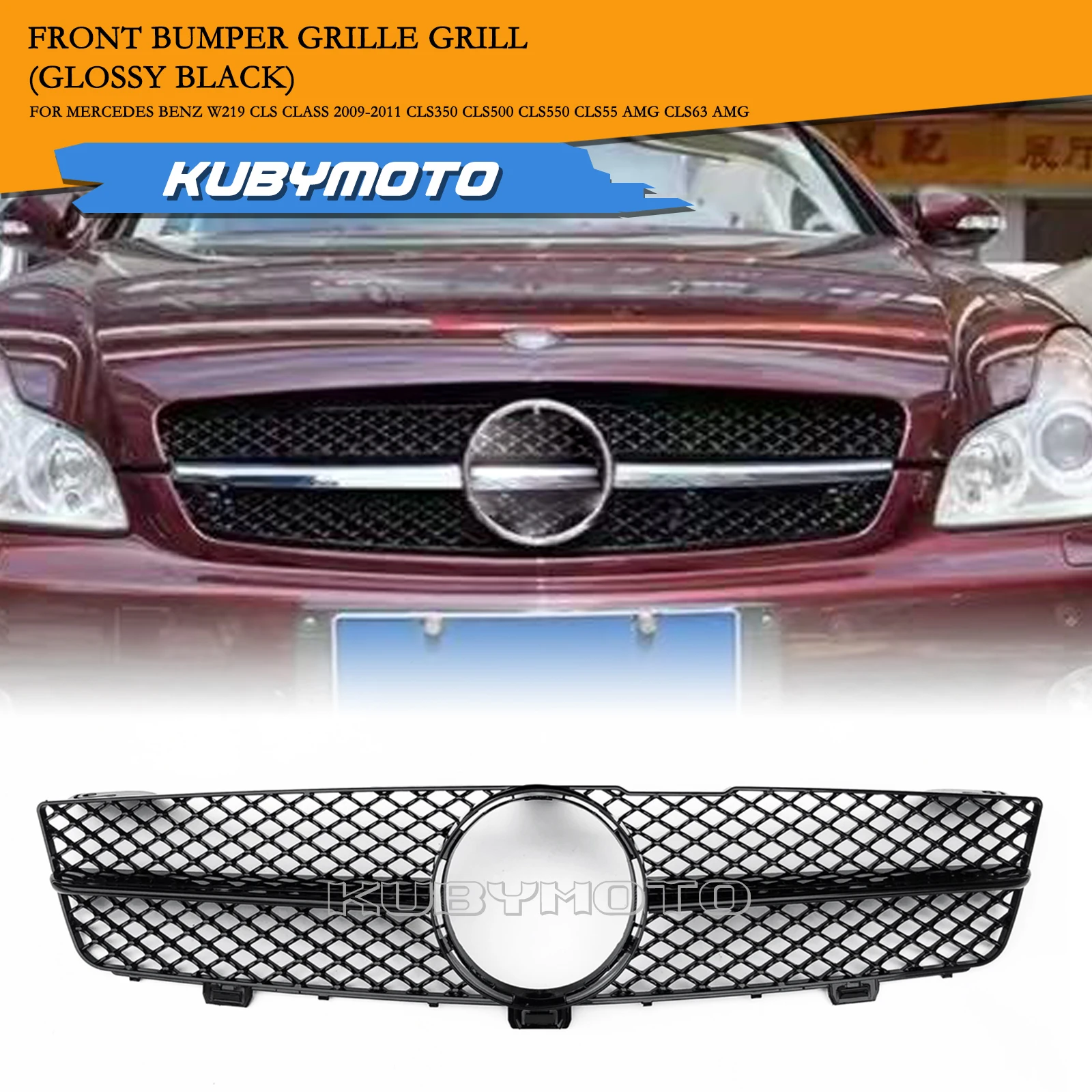 

Передняя решетка, центральная решетка капота, сетка для Mercedes Benz W219 CLS CLASS CLS350 CLS500 CLS550 CLS55 AMG CLS63 AMG 2009-2011