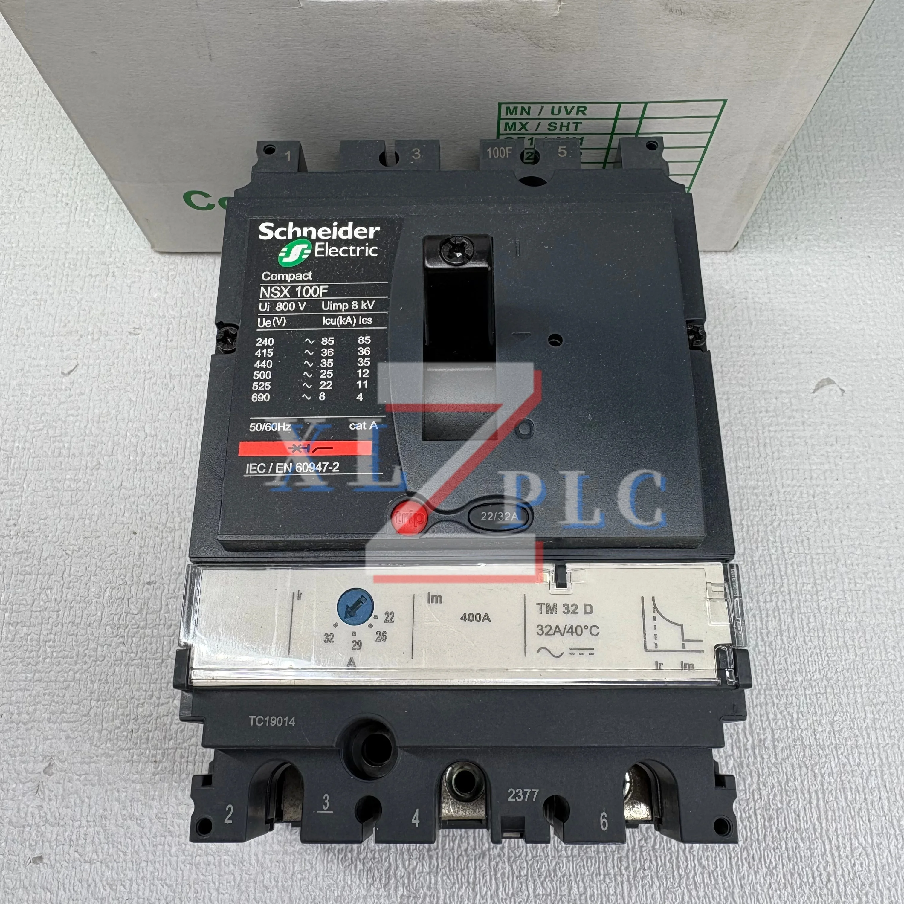 

LV429635 NSX100F TM32D 3P3D Molded Case Circuit Breaker new in box