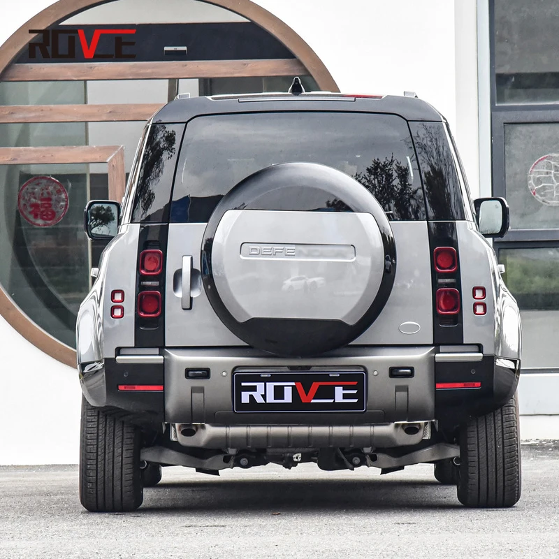 ROVCE Car Rear Spare Tire Cover For Land Rover Defender 90 110 130 2020-2024 L663 Wheel Cover Protector Car Accessories