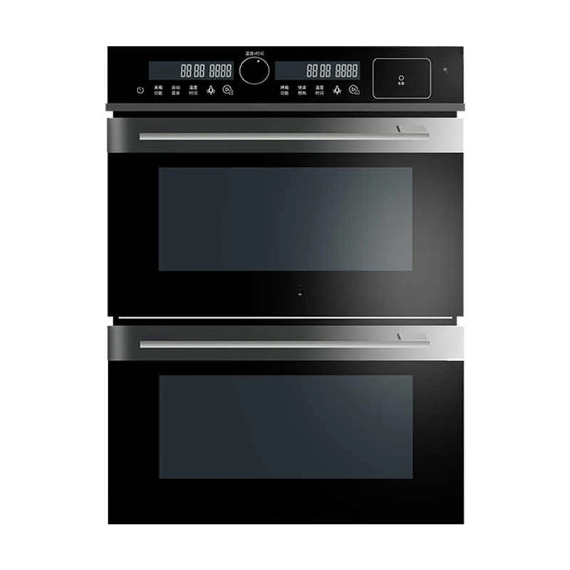 85L electric steam and grill and convection touch control built-in double oven double wall oven