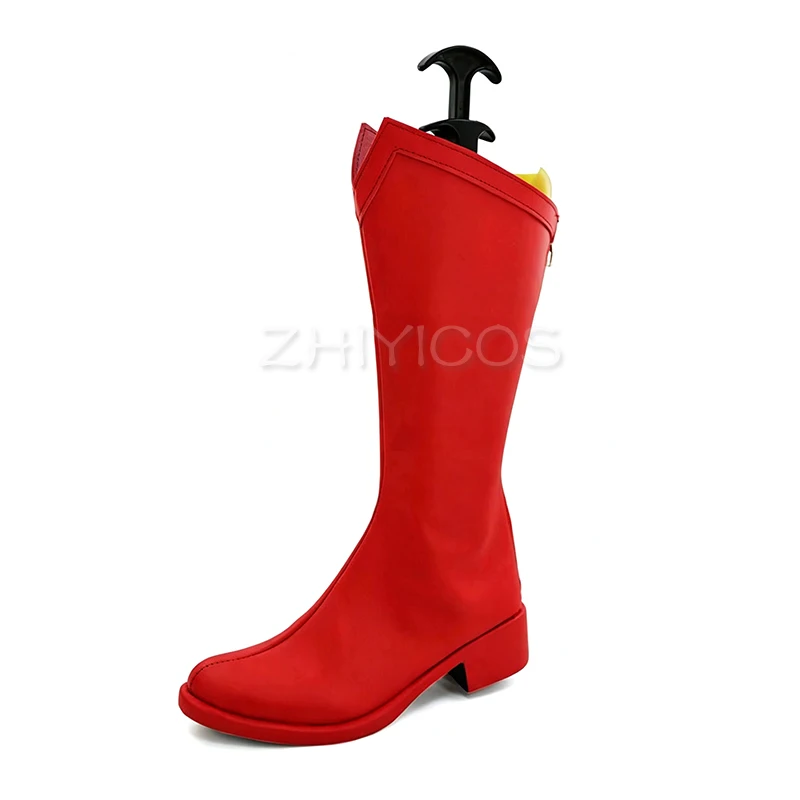 New Super Hero Men Cosplay Shoes Red Boots American Movie Hero Cosplay Carnival Halloween Cosplay Shoes for Men Women - view 4