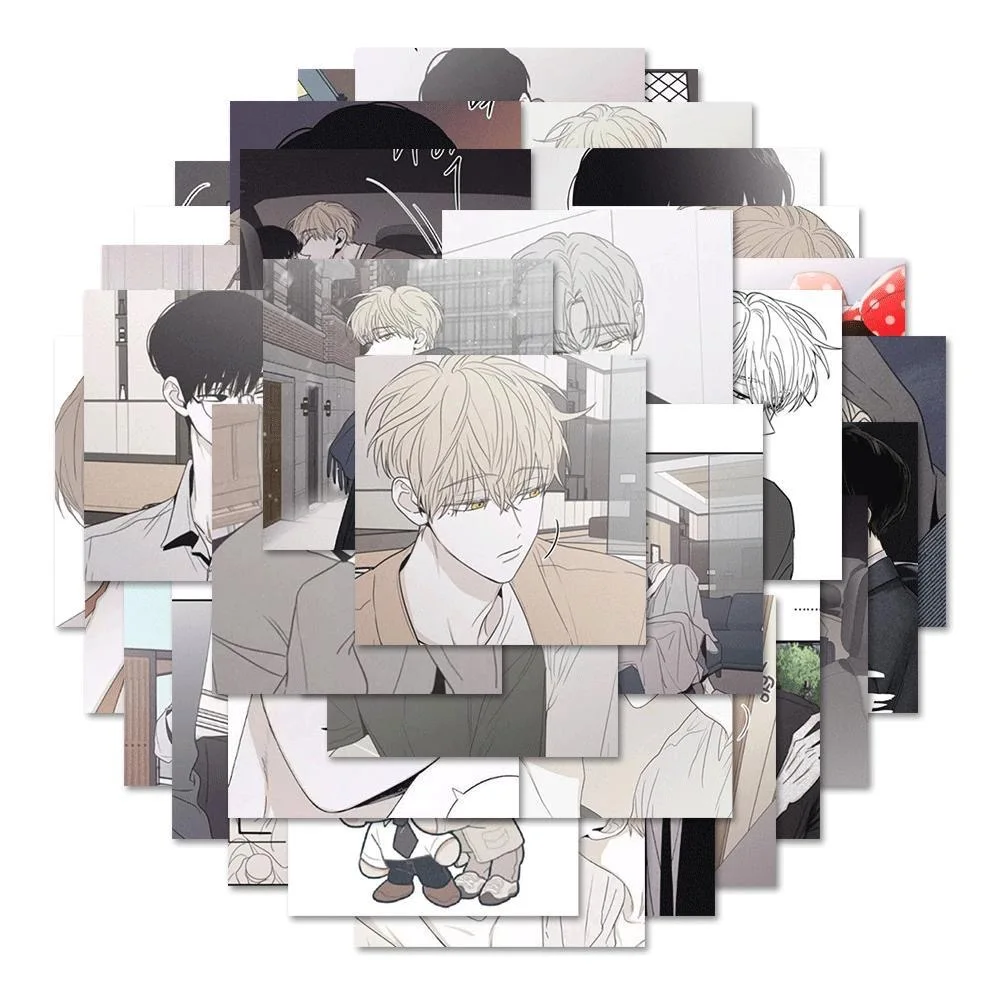 54 Pcs/Set Korean Manhwa Checkmate Sticker Jeong Eunsung, Lee Suhyun Comic Characters DIY Laptop Suitcase Waterproof Stickers 