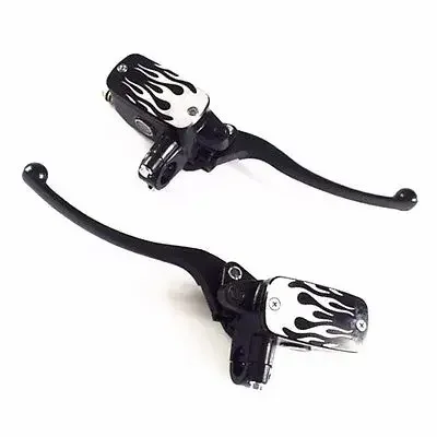 

Flame 7/8" 22mm Handlebar Reservoir Brake Hydraulic Clutch Lever For Street Bike Custom Cafe Racer