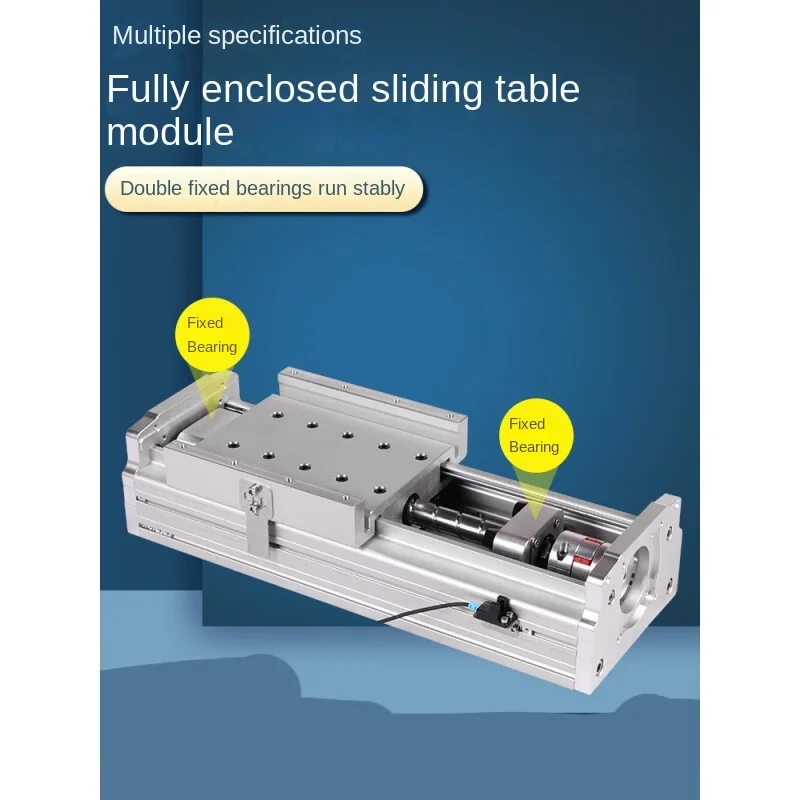 

Fully Enclosed Sliding Table Module Gbf80 Linear Ball Screw Workbench Double Linear Guide Rail