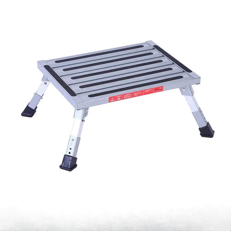 

RV bed car accessories, anti slip ladder stool for boarding, foot pedal extendable and foldable pedal, car washing stool