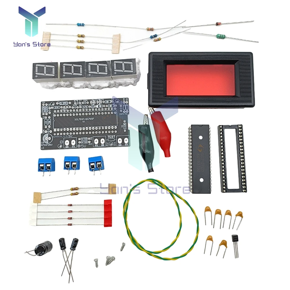 DC5V Tester rezystancji omomierz cyfrowy wyświetlacz DIY elektroniczny moduł do lutowania zestaw do ćwiczeń