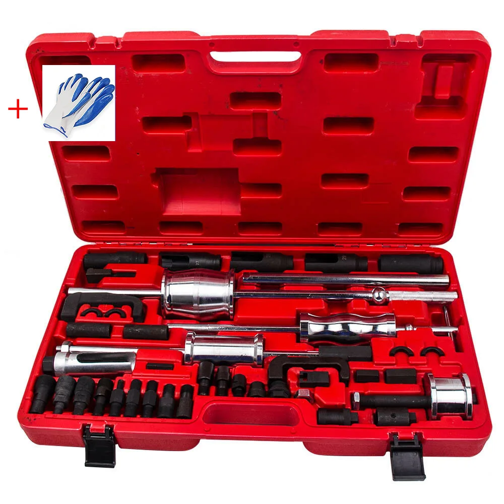 Kit d'extraction d'injecteurs diesel 40 pièces, outil professionnel compatible avec les moteurs diesel difficiles à démonter, extracteur d'injecteurs diesel