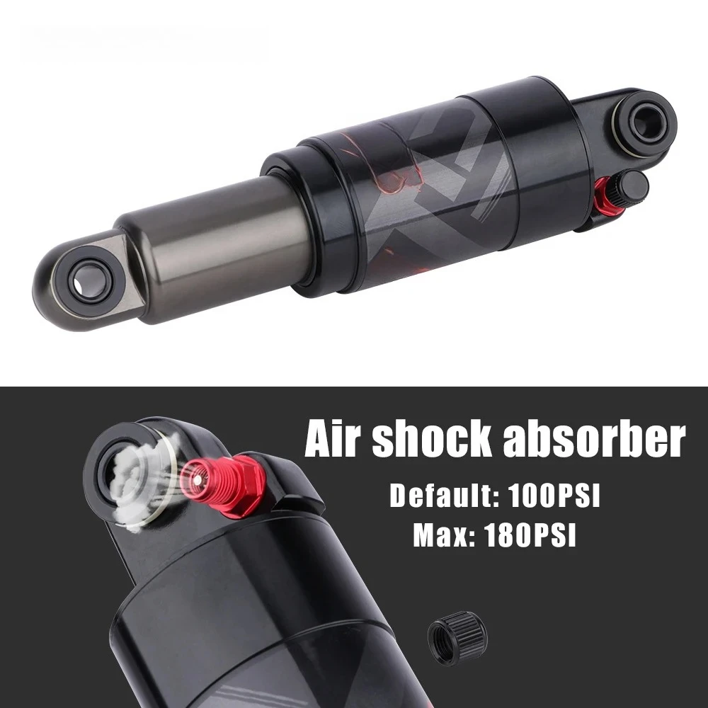 

Амортизатор воздушный для горного велосипеда 125мм/150мм/165мм/190мм/200мм, задний амортизатор из сплава для скутера и складного велосипеда, запчасти для велоспорта