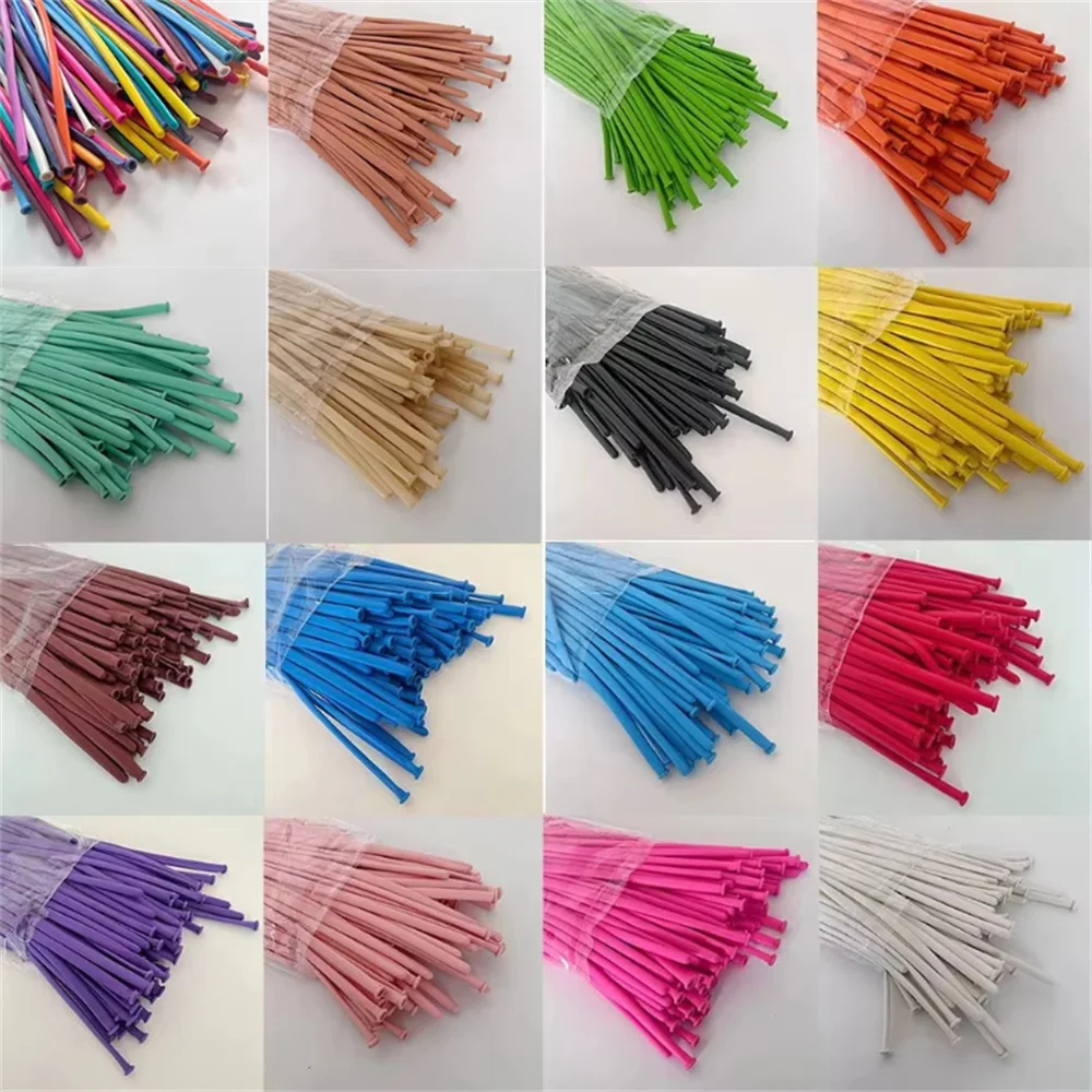 بالون لاتكس طويل الشريط 20 قطعة أحمر أخضر أصفر أزرق وردي مختلط DIY حفلة عيد ميلاد الزفاف بالونات استحمام الطفل الديكور #1