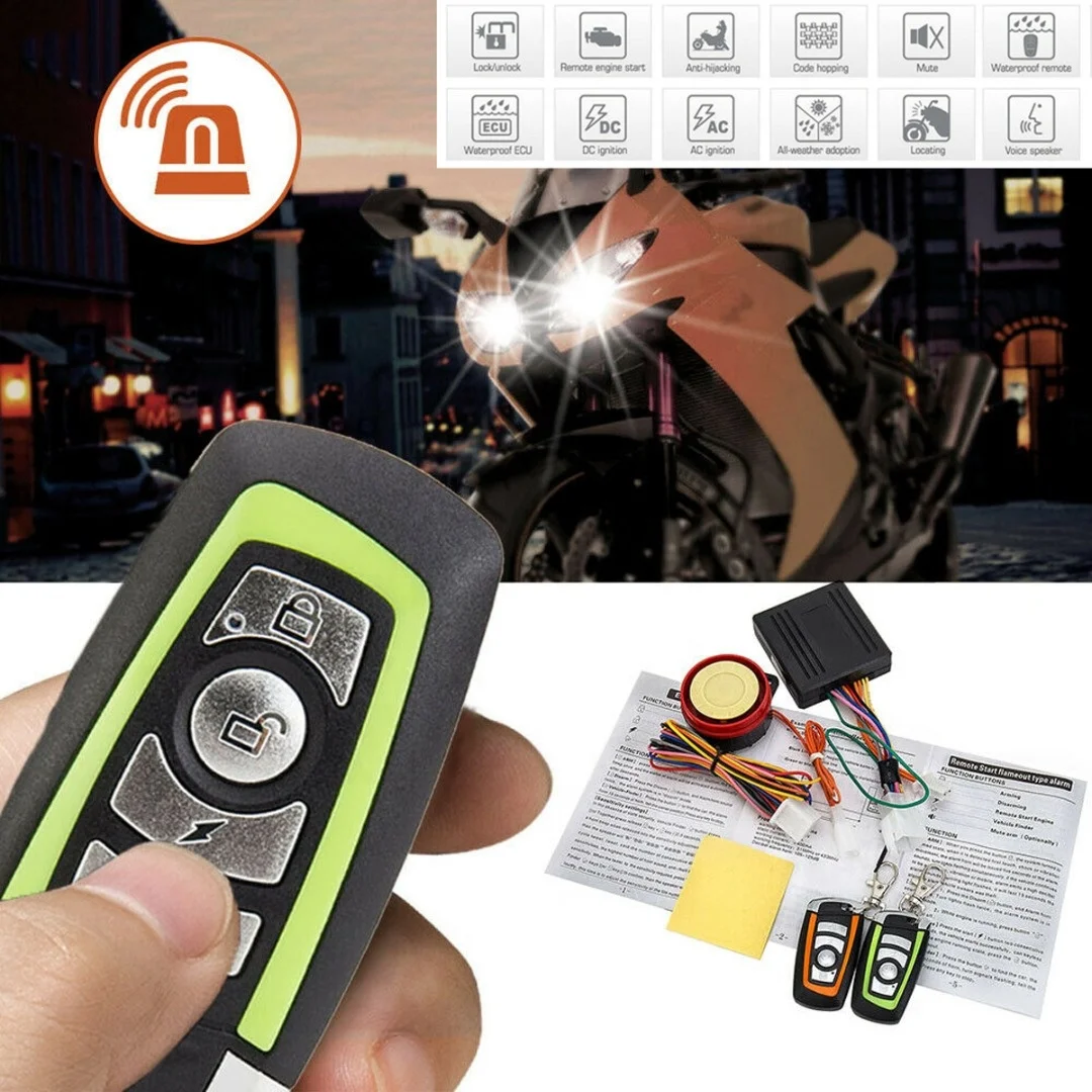 

M0034 Система сигнализации для мотоцикла, скутера, электронные противоугонные комплекты для мотоциклов