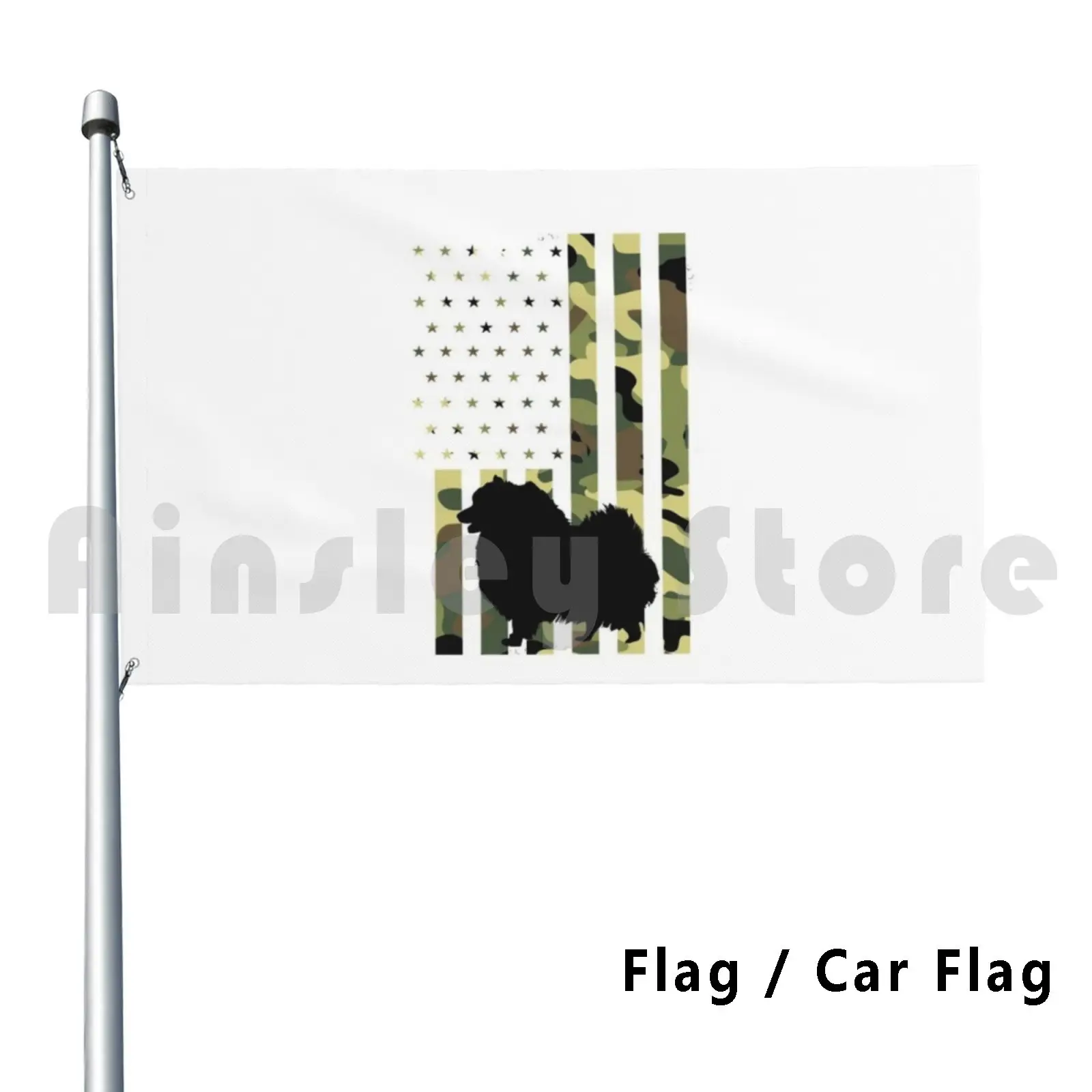 Funny Pomeranian Lover Gift Outdoor Decor Flag Car Flag Pomeranian Funny Pomeranian Pomeranian Mom Pomeranian