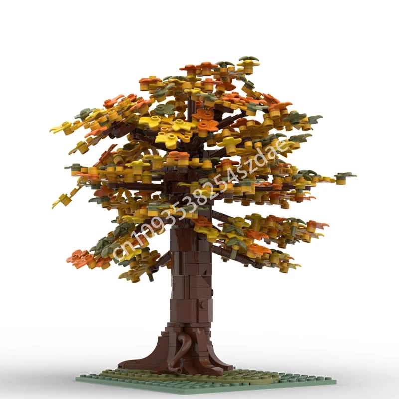 

663 шт. MOC, большие строительные блоки для осенней елки, рождественская игрушка в подарок, STEM, образовательный пластик, образовательный конструктор, креативный