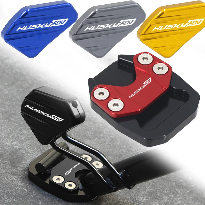 For SYM Husky ADV300 300ADV Motorcycle Kickstand Foot Side Stand Extension Pad  Accessories CNC Aluminum Alloy