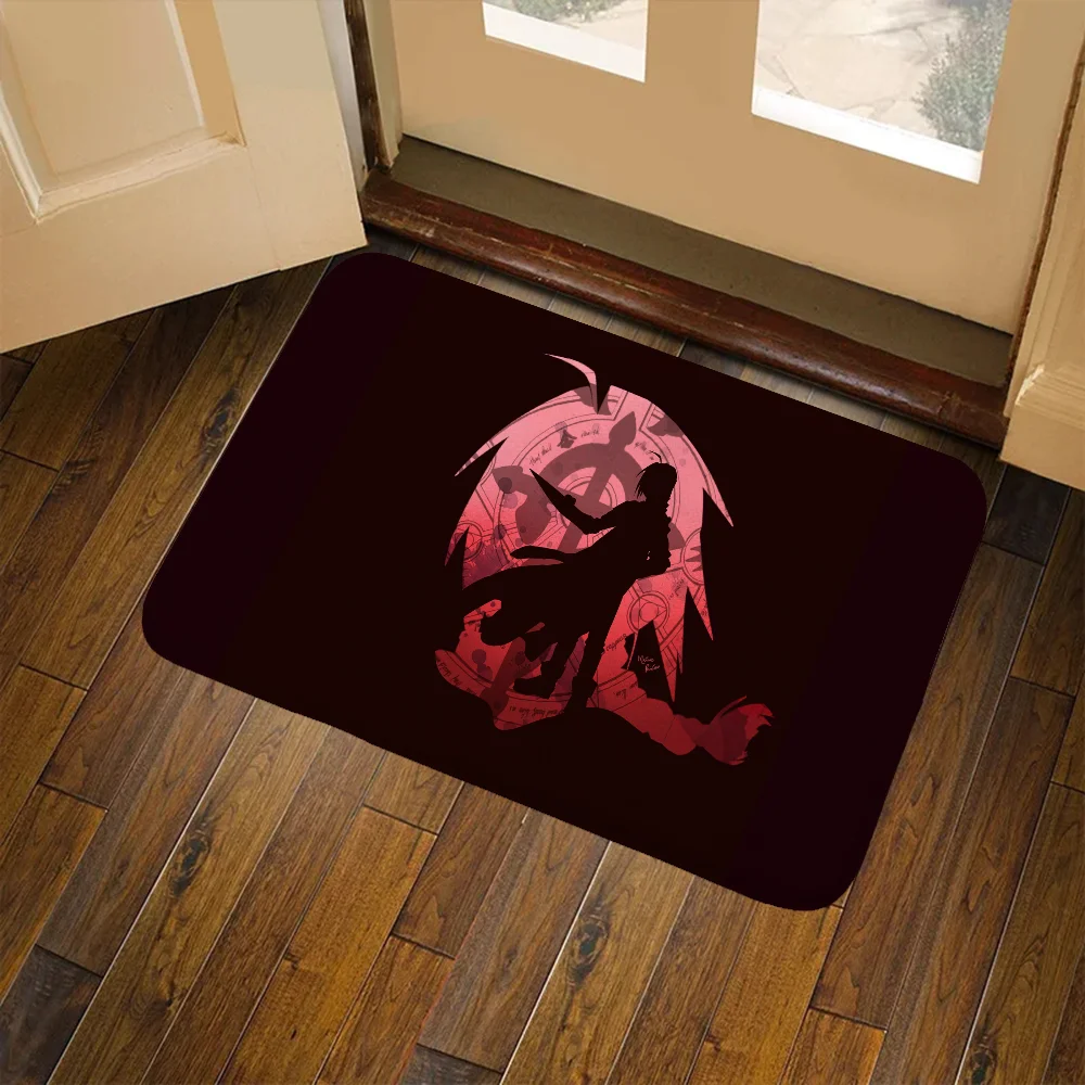 

Fullmetal Alchemist Outdoor Doormat Entrance Door House Things to the House Goods for Home Decor Items Room Rug Luxury Carpet