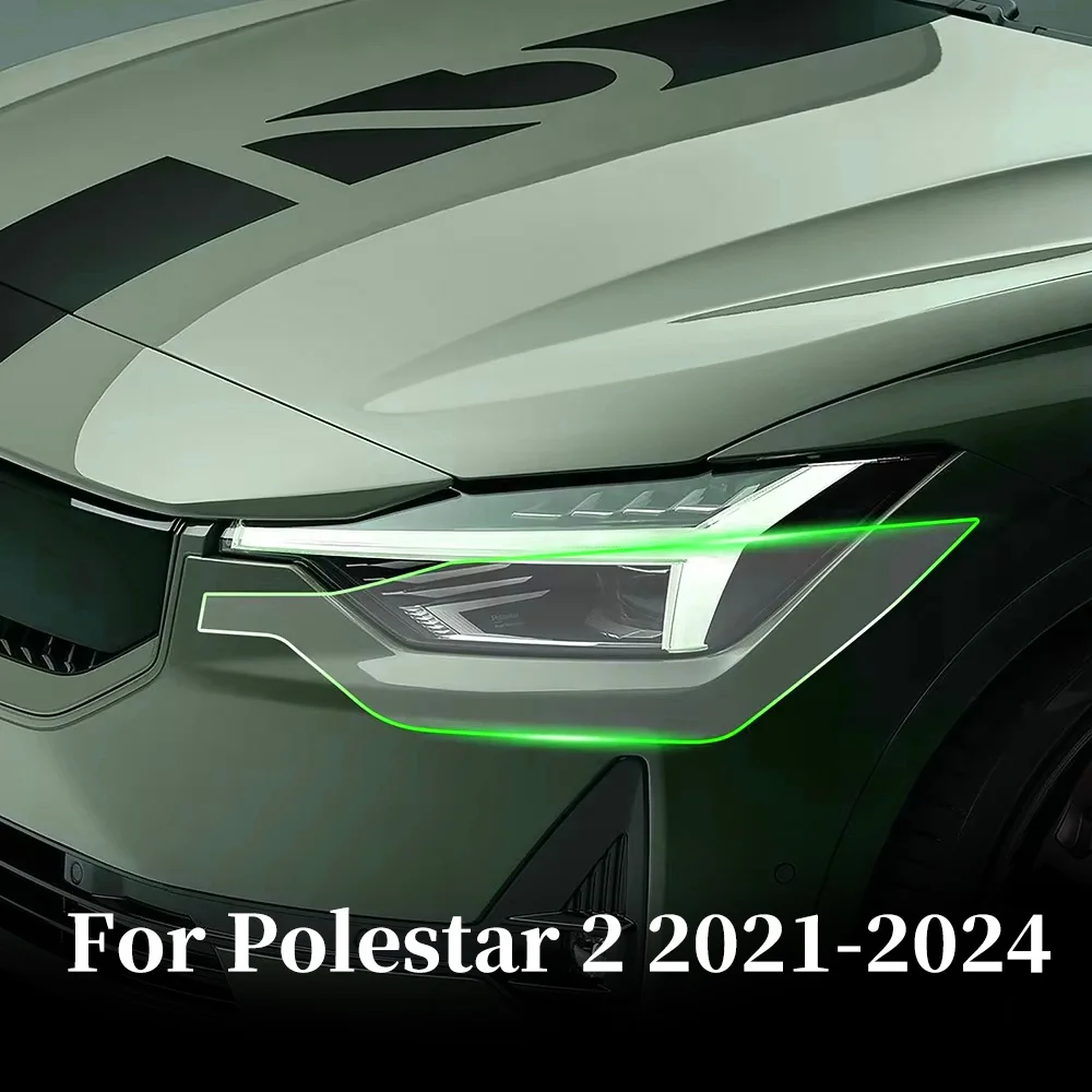 

Car Headlight Rearview A B Pillars TPU Protection Film For Polestar 2 2021-2024 Pre-cut PPF Bra Anti-scratch Clear Kit Resistant