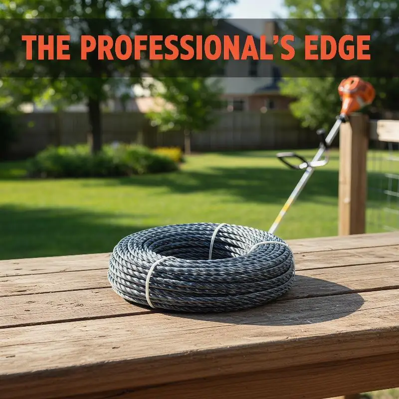 Core-Reinforced Grass Trimmer Line 2.0- 4.0mm X15m Line Spool For Garden Grass Mower Cutter Trimming Lines