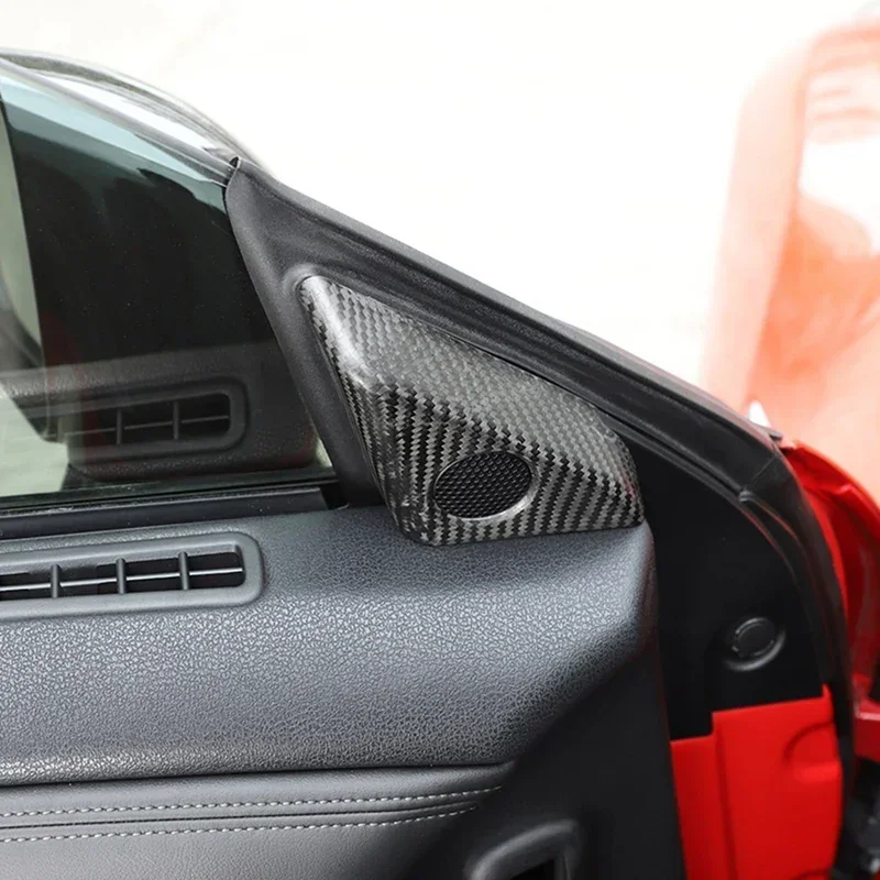 

For Nissan GTR R35 Real Dry Carbon Fiber 2008-2016 Interior Door A Pillar Speaker Panel Sill Cover Trim Modification Accessories