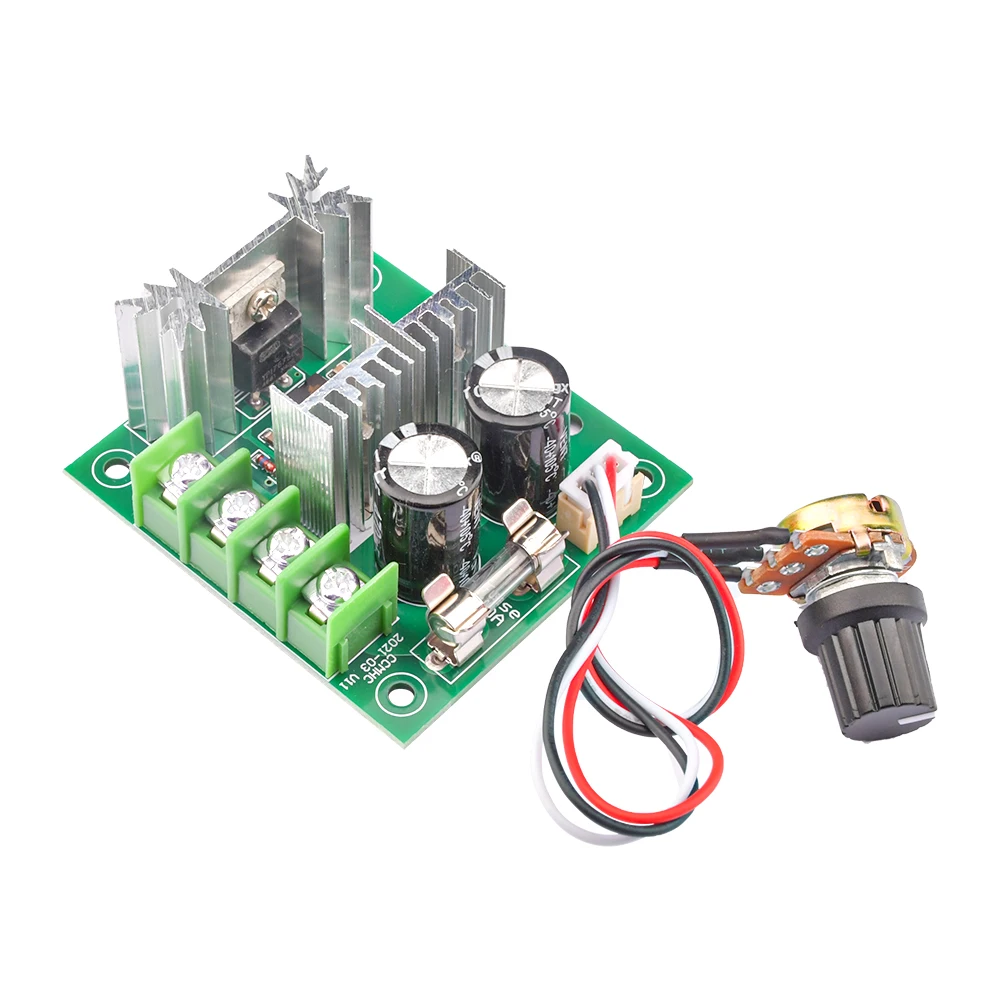 DC 12V-40V 12V 24V 36V 10A 400W Einstellbarer DC-Motor-Drehzahlregler PWM-Controller mit Drehpotentiometer-Schalter 100K Ohm – Detail 6