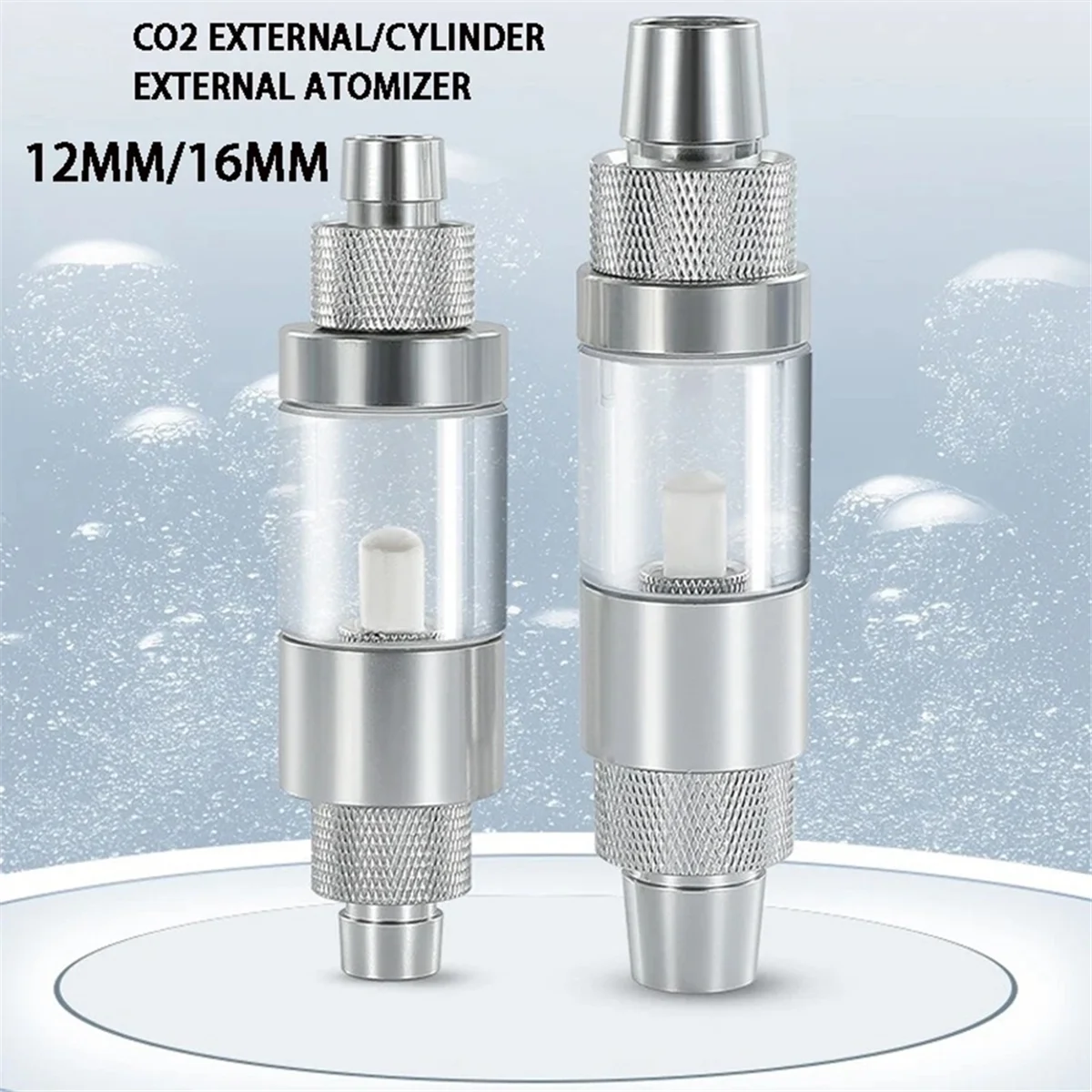 

AA98 Аквариумный диффузор CO2, спостерируемый, быстрая вставка, антирефлюк, аквариум, распылитель CO2, диффузор 16 мм