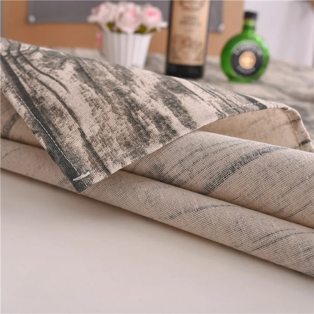 

Wood Grain Tablecloth Tablecloths Home Cotton Vintage Cover Rectangular