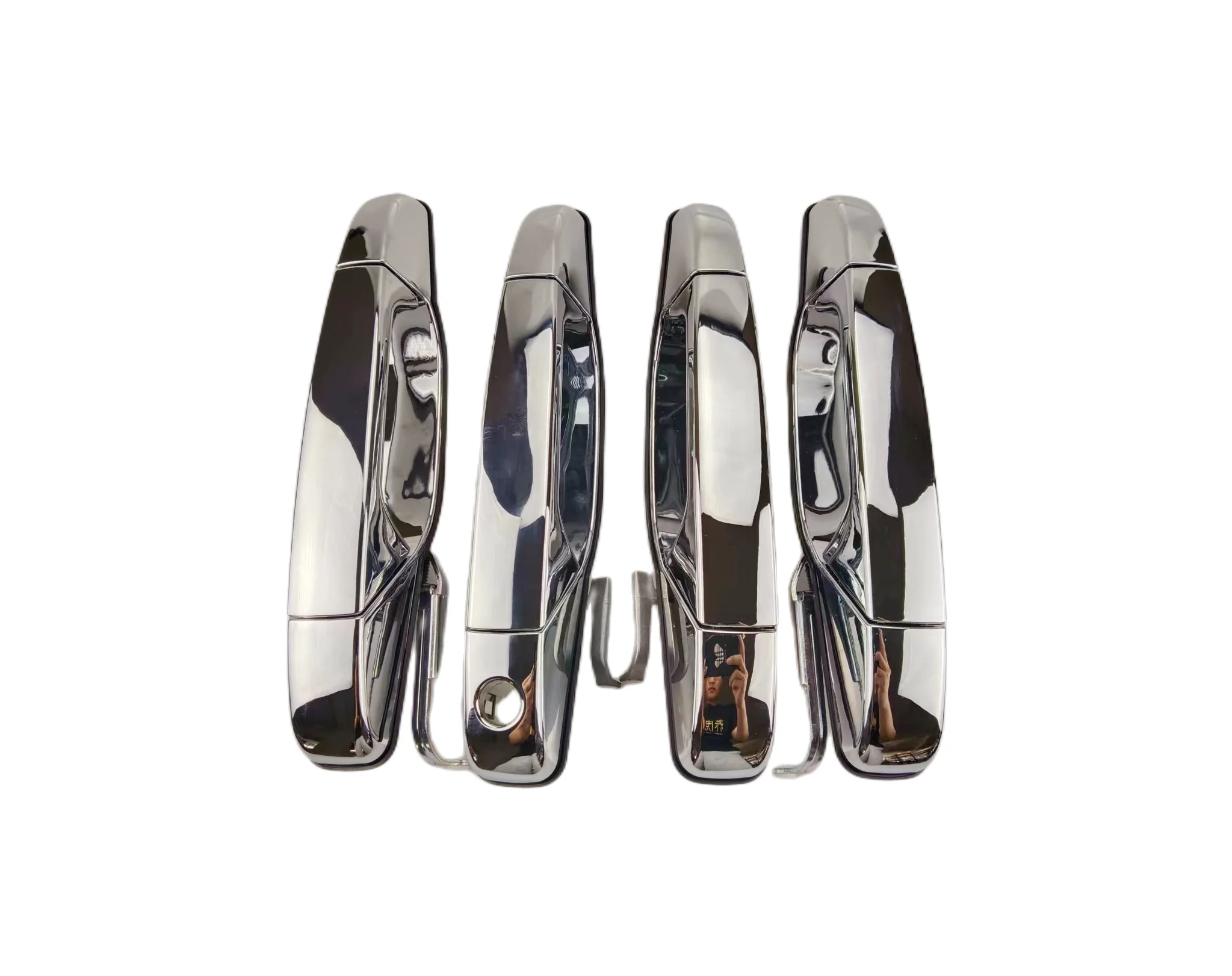 

Set of 4 Chrome Outer Outside Exterior Door Handles For 2007-2013 Chevy Pickup Truck 25960526 22738721 25960525 25890220