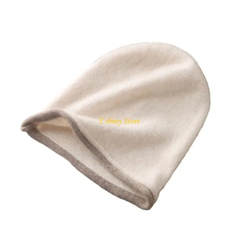 

N58F Warm Cashmere Wool Winter Cap Thickened Lining Perfect For Outdoor Activity And Casual Wear