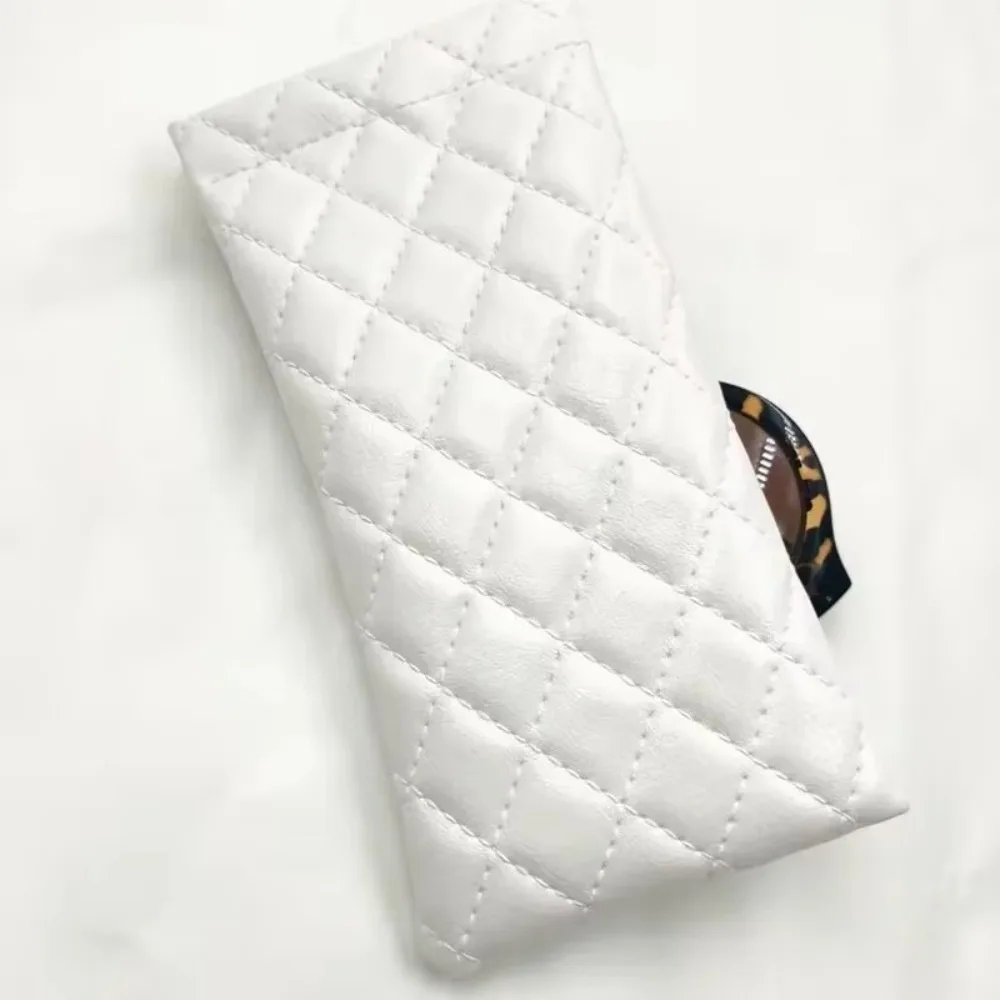 Single/Double-layer Sunglasses Storage Bag PU Leather High-end Sunglasses Case Waterproof Glasses Bag