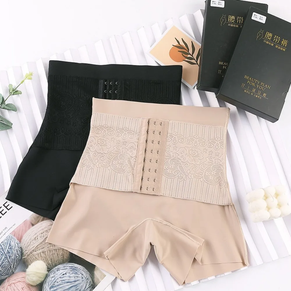 Nuovi pantaloncini pancia da donna a vita alta modello vintage mutandine modellanti elastiche con gancio sollevatore di testa per ragazze