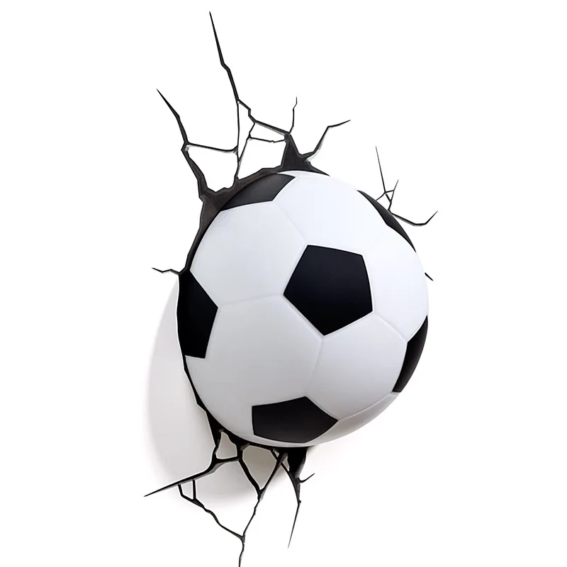 Football New Unique 3D Nightlight Bed Light Decorative Wall Light Atmosphere Light Creative Gift