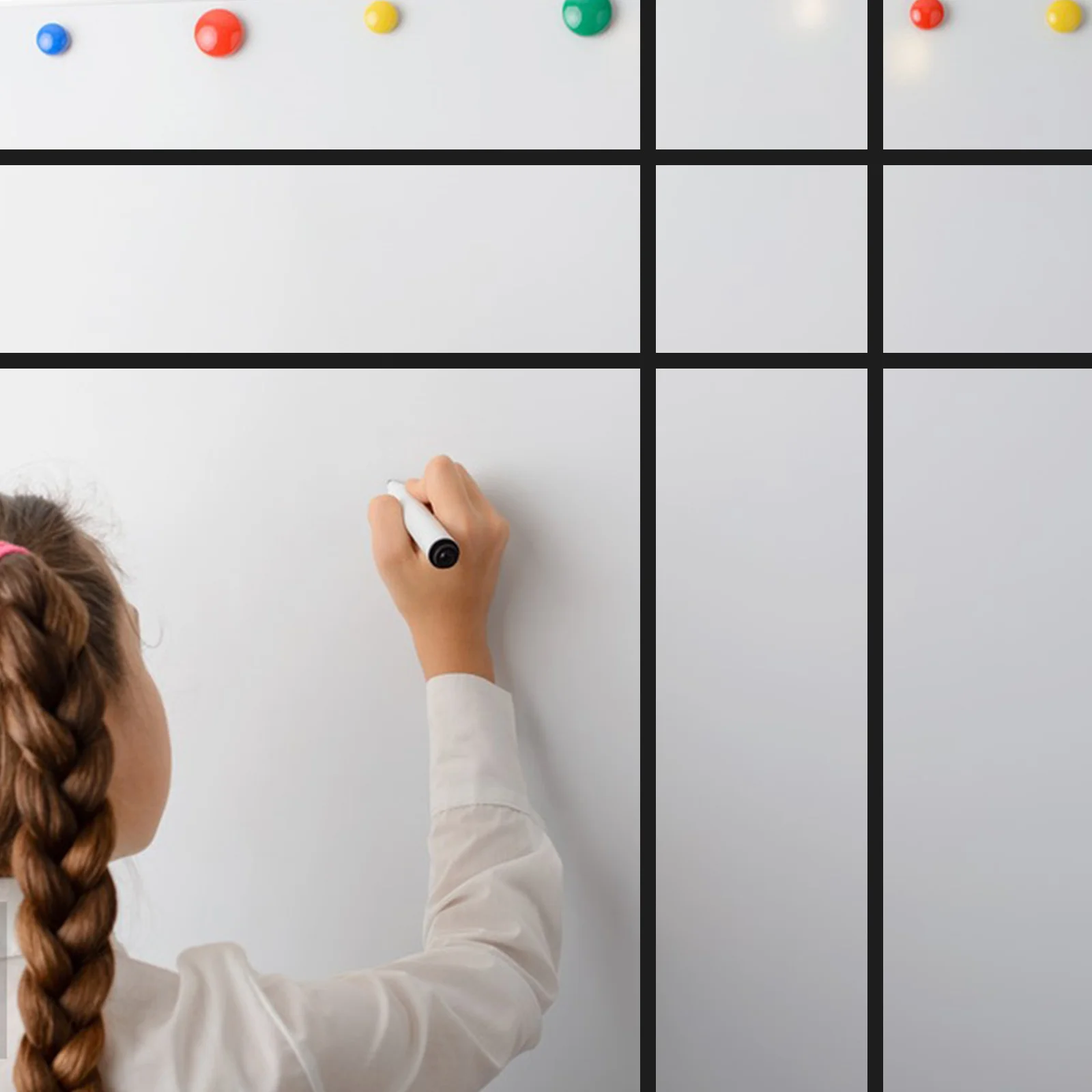 

10pcs Thin Stripe Tape Black Craft Adhesive For Dry Erase Board Whiteboard Grid Marking Pinstripe Stencil Automotive Striping