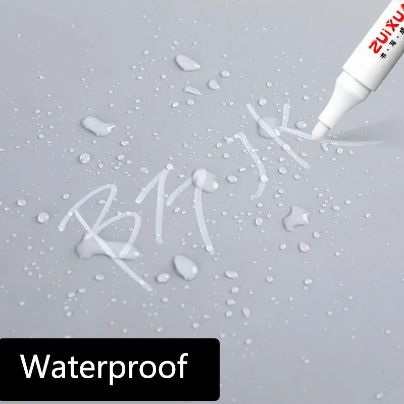 1-10 Pcs White Marker Pens 2.0mm Oily Waterproof White Gel Pen DIY Graffiti Sketching Markers Stationery Wrting School Supplies image 2