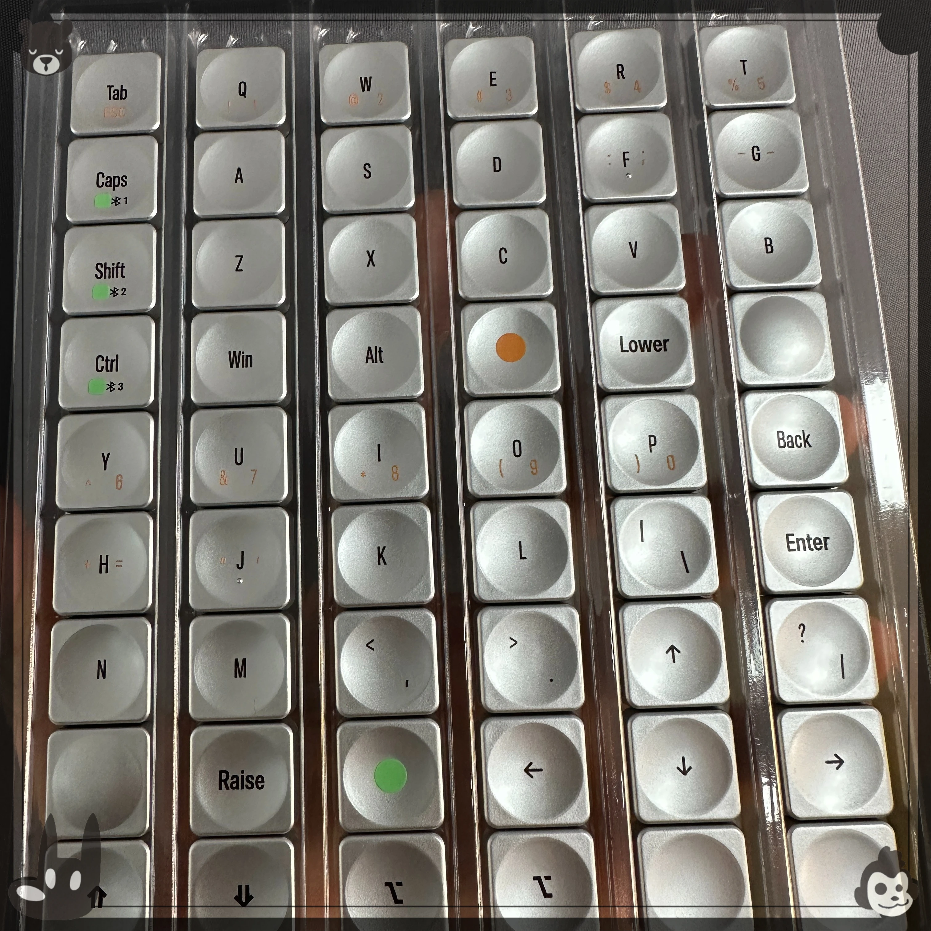 

НОВЫЙ низкопрофильный набор колпачков LCK для переключателей MX Cornix Split Keyboard PC PBT 54 колпачки для клавиш с буквами для Kailh Choc V2 1353