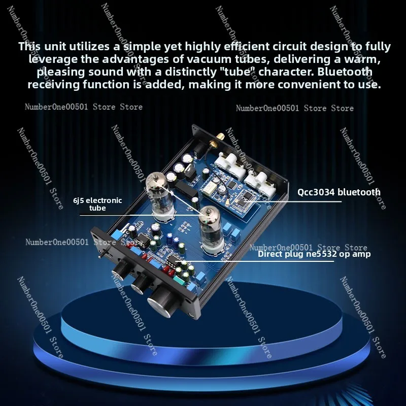 Fever HIFI bile front QCC3034 Bluetooth 5.1 bile machine, high and low tone power amplifier front