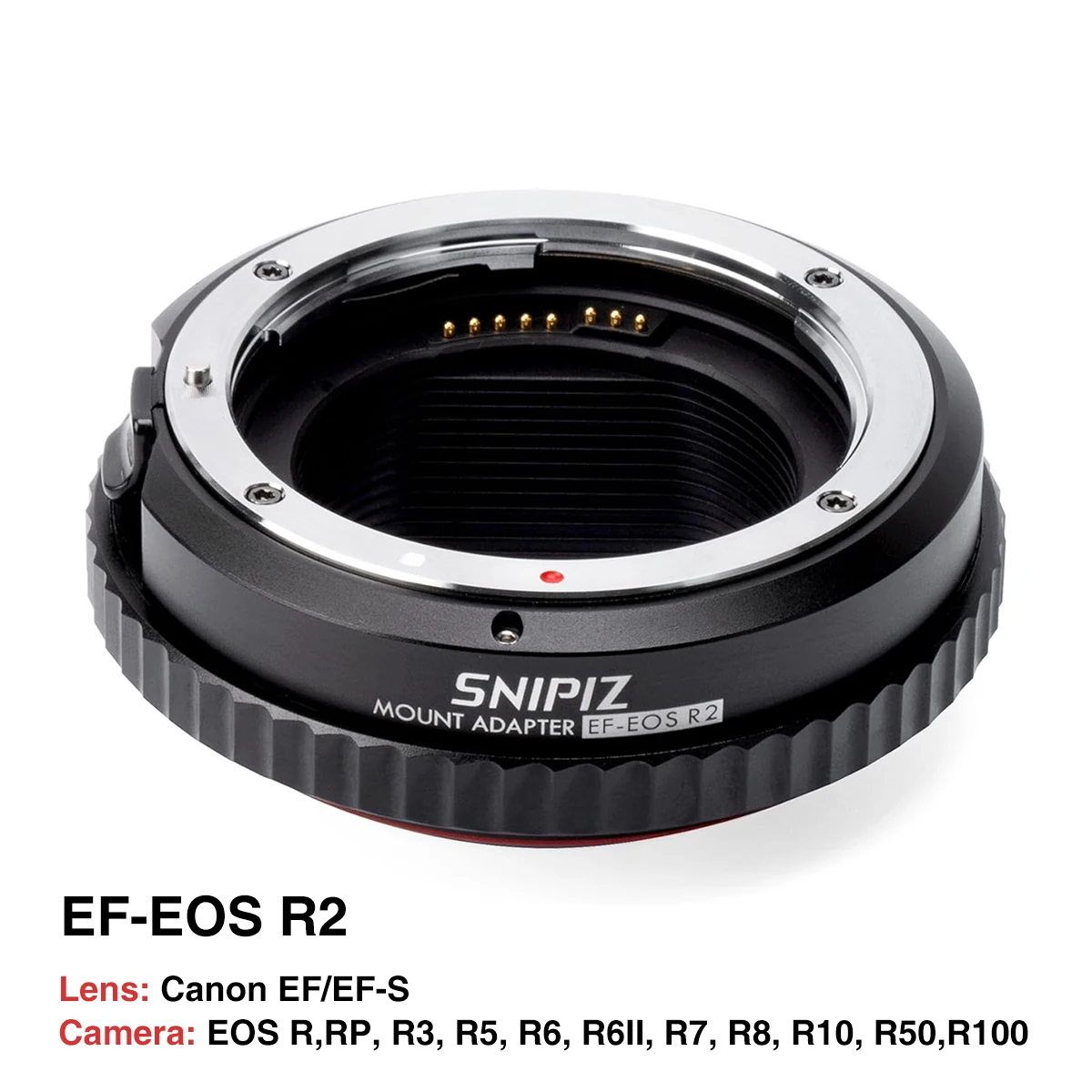 

Viltrox SNIPIZ EF-EOS R2 Lens Mount Adapter Auto-Focus Lens for Canon EF/EF-S to EOS R RP R3 R5 R6 R7 R8 R10 R50 Cameras