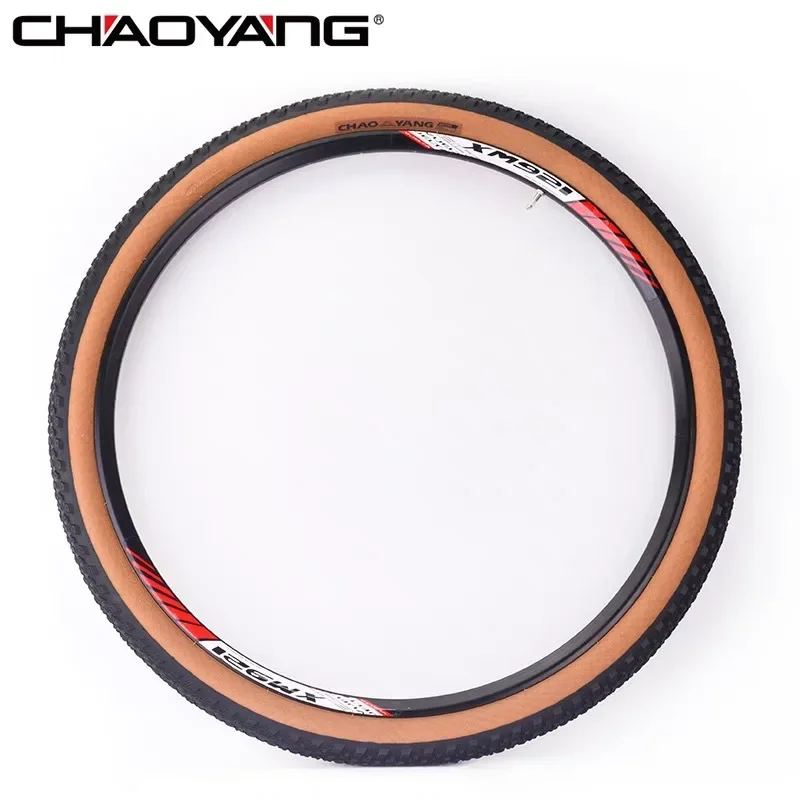 Chaoyang Mountain Bike Tire 26/27.5/29 Yellow Edge Tire Puncture-Proof Outer Tire Gravel Road 700x40