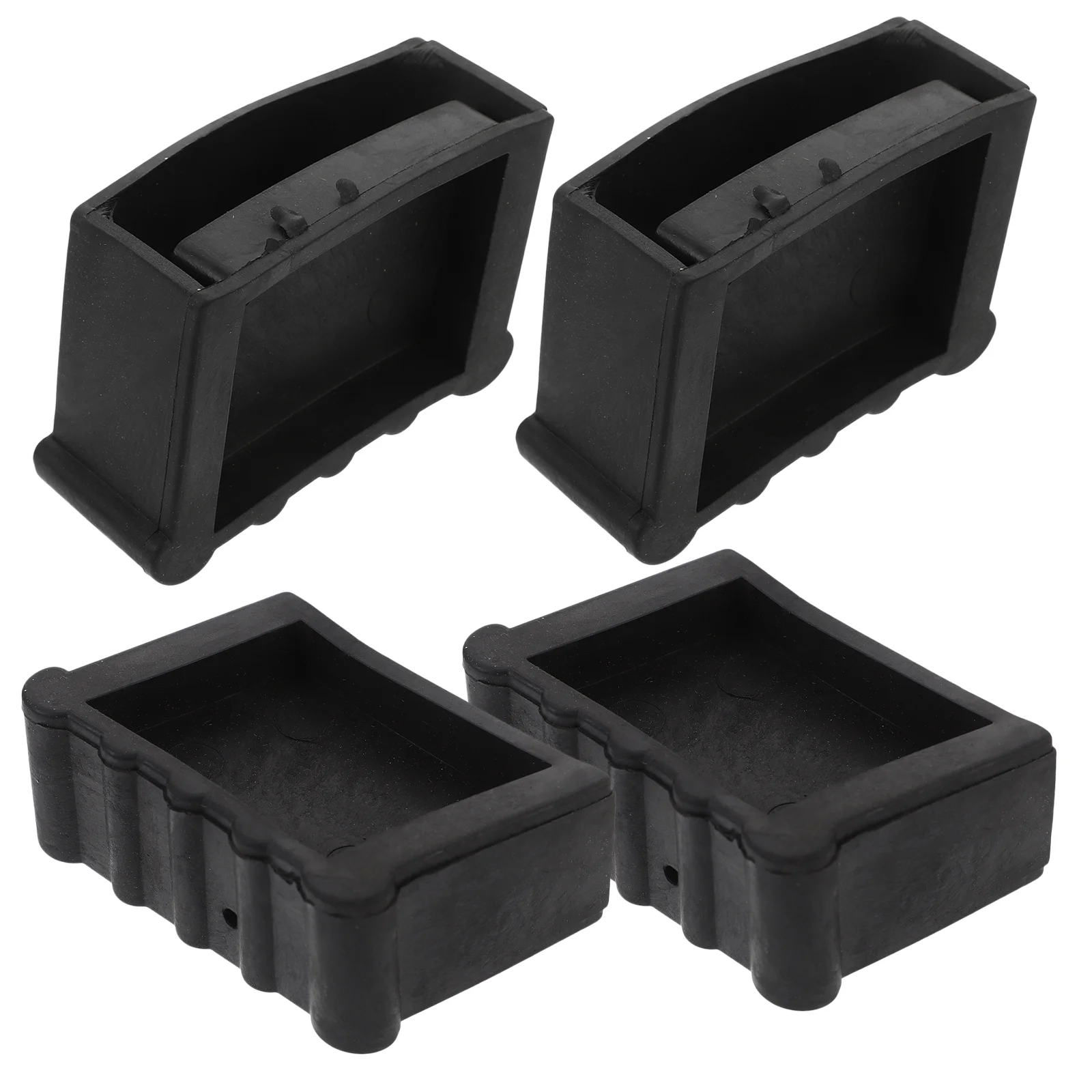 Protetor de Perna para Cerca Doméstica, Tampa do Pé de Escada, Almofadas Antiderrapantes, Acessórios de Segurança de Borracha, Almofada, 4 Pcs
