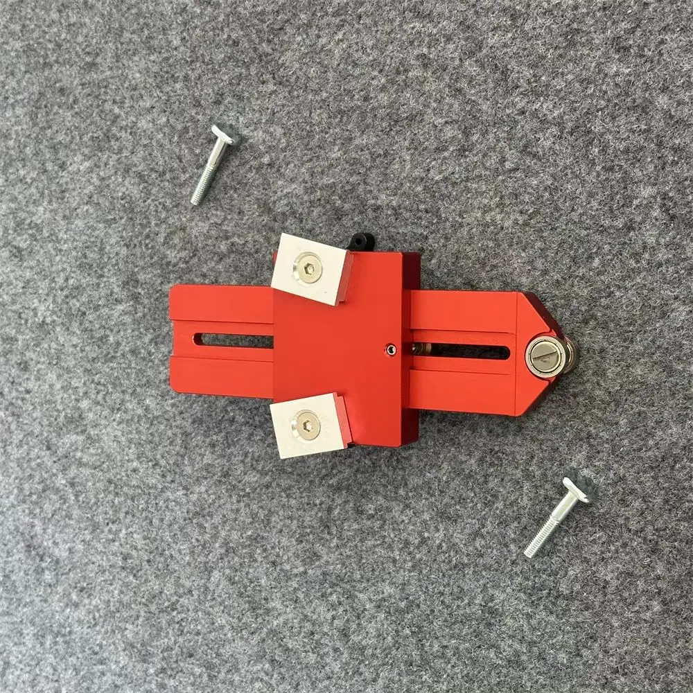 

120-мм тонкий зажим для настольной пилы из анодированного алюминиевого сплава – регулируемый ограничитель для точной обработки дерева, подходит для Т-образных пазов типа 19 и 30