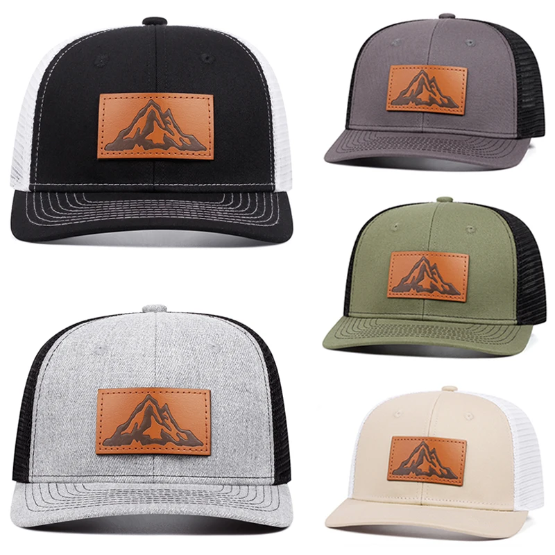 

2025 г., креативная новая шляпа с плоским краем Richardson Label, горная уличная шляпа для скейтбординга в стиле хип-хоп, уличная бейсбольная шляпа с солнцезащитным козырьком, сетчатая шляпа