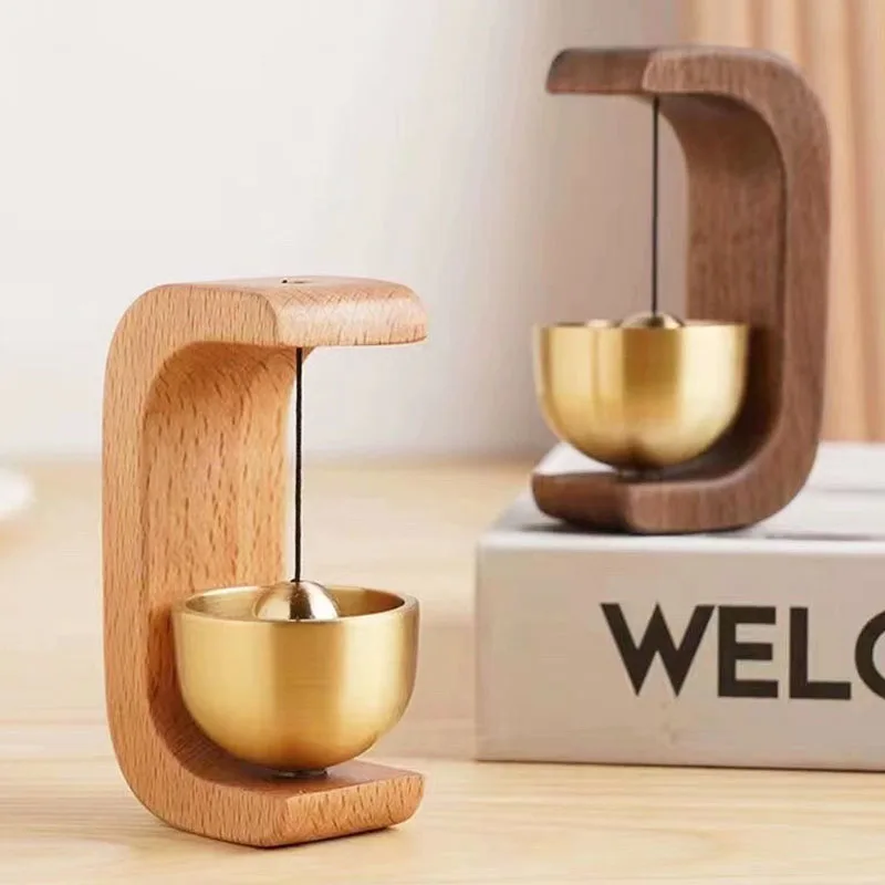 Hanging Decorations Japanese Wooden Wind Chimes Wireless Doorbell Entrance Door Bell Decorative Wind Bell for Home Opening