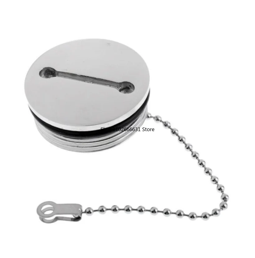 38/50MM Stainless Steel Belt Chain Fuel Tank Cap/Gas Station Accessories Marine Hardware Accessories 1PC