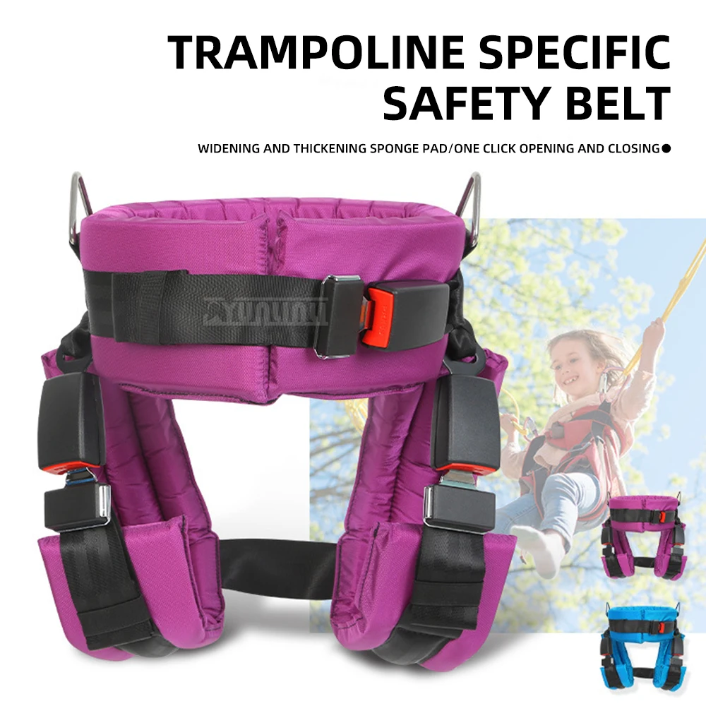 Trampoline Safety Harness for Kids Outdoor Jumping Bed Safety Strap, Safety Vest / Bungee Belt, Backyard Trampoline Accessories